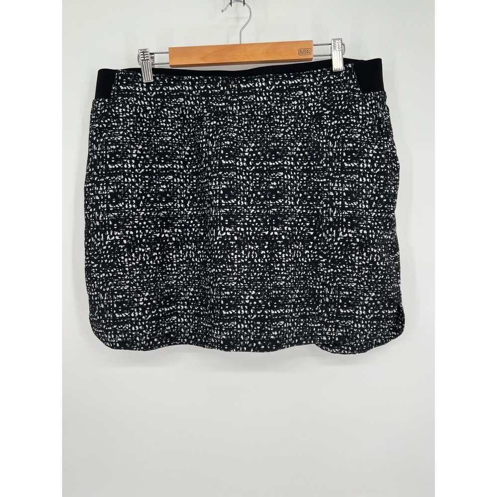 Cypress Club‎ Skort Athletic Golf Tennis Skirt Shorts Black White XL